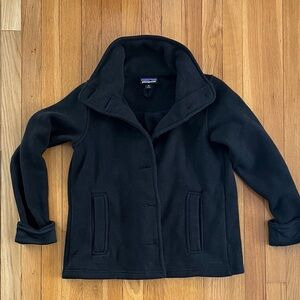 Women's Patagonia Black Pea Coat